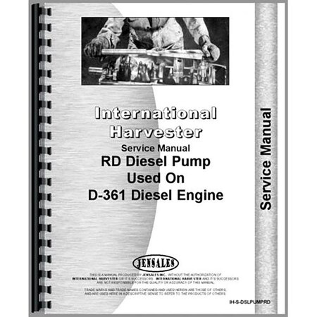 Injection Pump Engine Service Manual For International Harvester RD